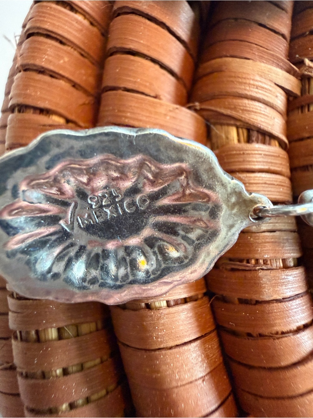 Concho dangle earrings. Made in Mexico. - Picture 6 of 6